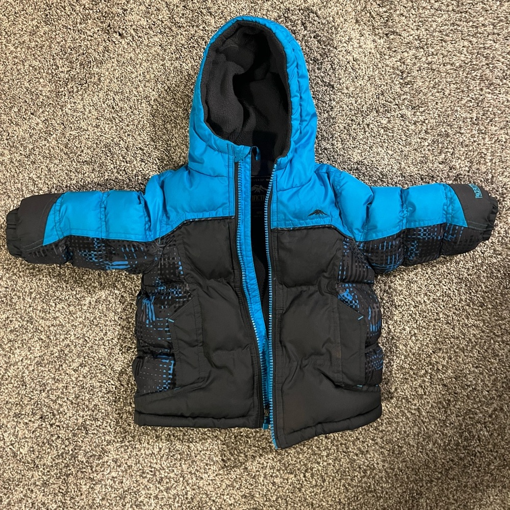 Pacific Trail 18 Months Blue Winter Snow Suit: Jacket Coat w Bibs/Snowpants